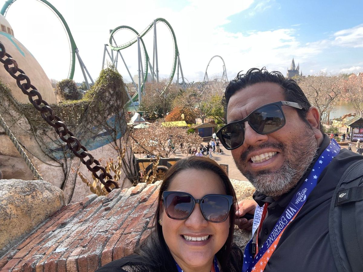 Nathy y Roberto en Universal Orlando Resort