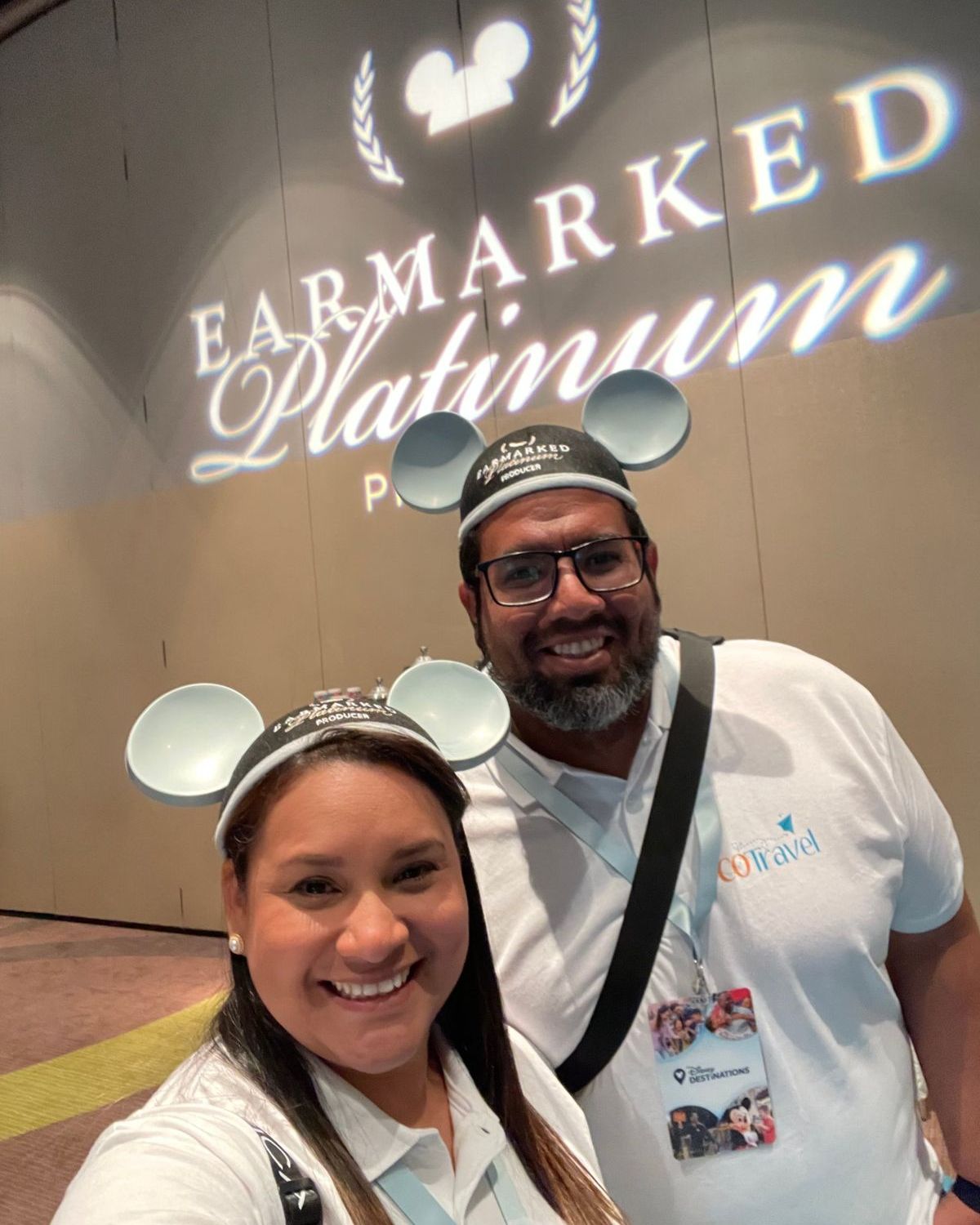 Nathy y Roberto en capacitación de Disney Destinations
